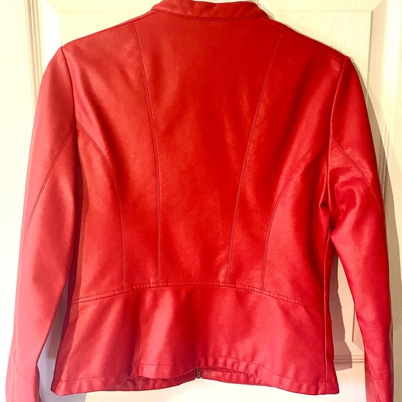 Red Leather Jacket - Picture 2 of 4